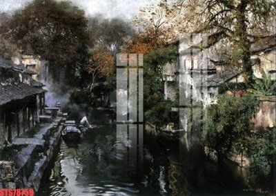 File in trần Tranh sơn dầu phương tây tổng hợp STS78759 (bản gốc) 5D