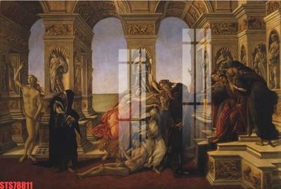 File tranh Tranh sơn dầu phương tây tổng hợp STS78811 (bản gốc) treo quán cafe