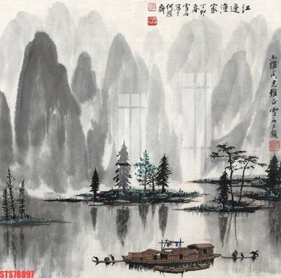 File tranh Tranh sơn dầu phương tây tổng hợp STS78897 (gốc) in vải canvas