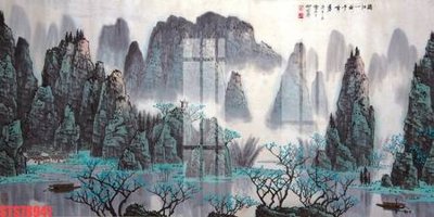 File gốc Tranh sơn dầu phương tây tổng hợp STS78941 (chuẩn màu) cho in offset