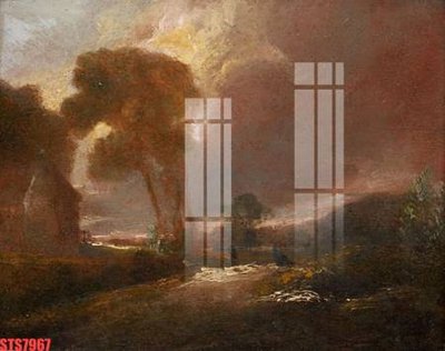 File tranh Tranh sơn dầu phương tây tổng hợp STS7967 (ảnh gốc) in trần 3D