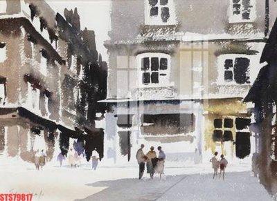 File gốc Tranh sơn dầu phương tây tổng hợp STS79817 (in mica) trang trí