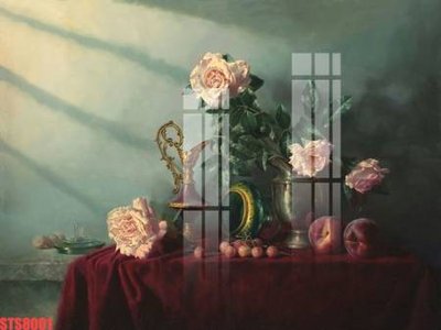 Download file Tranh sơn dầu phương tây tổng hợp STS8001 (gốc) in mica ốp bếp