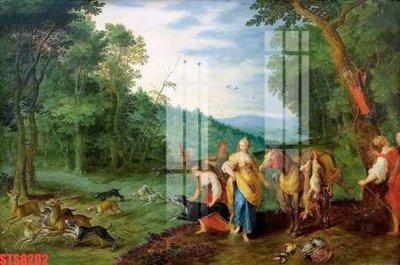 File tranh PSD Tranh sơn dầu phương tây tổng hợp STS8202 chất lượng cao