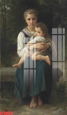 File tranh gốc PSD Tranh sơn dầu phương tây tổng hợp STS8317 còn nguyên layer