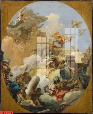 File ảnh Tranh sơn dầu phương tây tổng hợp STS8373 (gốc) in decal dán tường