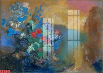 File tranh Tranh sơn dầu phương tây tổng hợp STS847 (gốc) in trên kính