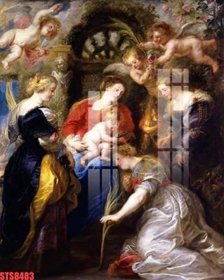 Tải file Tranh sơn dầu phương tây tổng hợp STS8483 (gốc) làm tranh trang trí