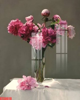 Ảnh gốc Tranh sơn dầu phương tây tổng hợp STS8618 (độ nét cao) in mica