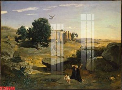 File gốc Tranh sơn dầu phương tây tổng hợp STS8644 (in mica) cắt laser