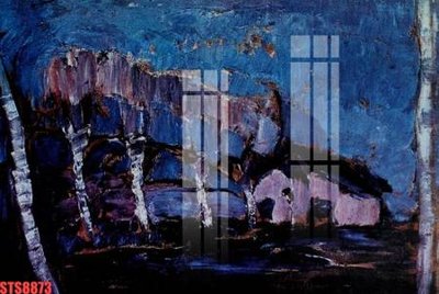 File tranh Tranh sơn dầu phương tây tổng hợp STS8873 (gốc) in trên kính