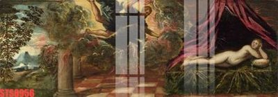 File gốc in ấn Tranh sơn dầu phương tây tổng hợp STS8956 độ phân giải cao