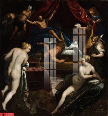 Ảnh gốc Tranh sơn dầu phương tây tổng hợp STS8990 (độ nét cao) in tráng gương