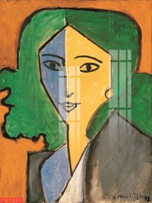 File in trần Tranh sơn dầu phương tây tổng hợp STS9124 (bản gốc) hoa văn