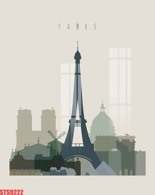 File gốc Tranh sơn dầu phương tây tổng hợp STS9222 (in lụa) chi tiết cao