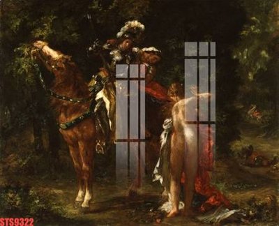 File in lụa Tranh sơn dầu phương tây tổng hợp STS9322 (tân cổ điển) Tranh sơn dầu phương tây tổng hợp STS9322