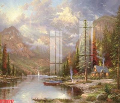 File in ấn Tranh sơn dầu phương tây tổng hợp STS9917 (bản gốc) sắc nét