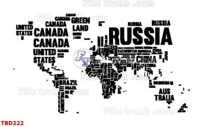 File gốc Tranh bản đồ thế giới TBD222 (phong cách) cổ điển