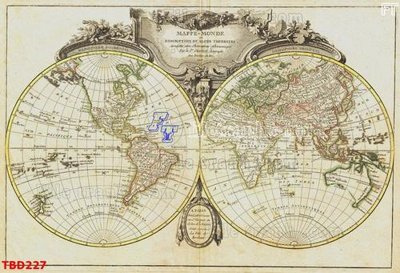 Download file gốc Tranh bản đồ thế giới TBD227 (in lụa) nghệ thuật