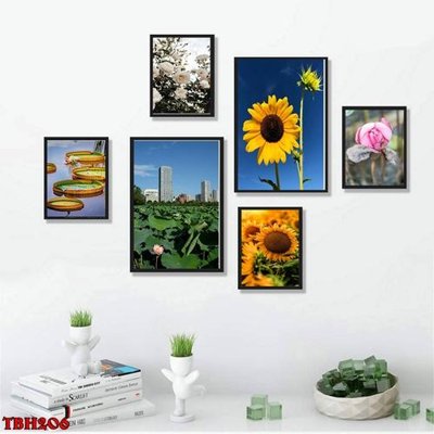 File gốc File tranh bộ 6 tấm hoa sen hoa hướng dương TBH206 (ảnh chi tiết) để in ấn