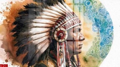 File PSD File gốc in tranh thổ dân TD125 (bản gốc) dễ dàng edit