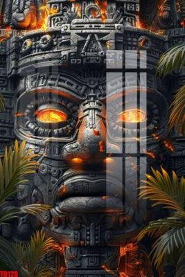 File in ấn File gốc in tranh thổ dân TD128 chuyên nghiệp