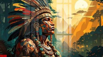 Mua file gốc File gốc in tranh thổ dân TD140 (in ấn) tại Filetranh.com