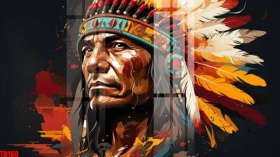 File gốc File gốc in tranh thổ dân TD160 (in lụa) chi tiết cao