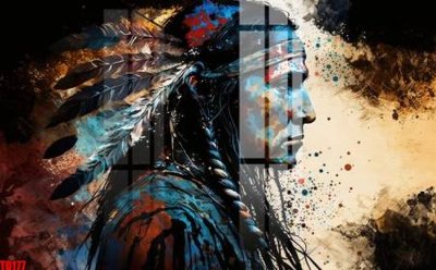 Download file gốc File gốc in tranh thổ dân TD177 (in mica) trong suốt