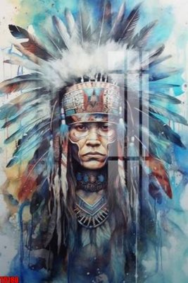 File tranh gốc PSD File gốc in tranh thổ dân TD180 còn nguyên layer