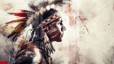 File tranh File gốc in tranh thổ dân TD183 (gốc) chủ đề trẻ em