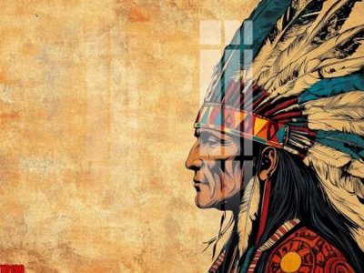 File tranh PSD File gốc in tranh thổ dân TD190 chất lượng cao