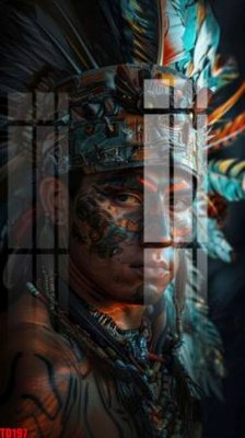 Tải file File gốc in tranh thổ dân TD197 (ảnh gốc) in gạch men