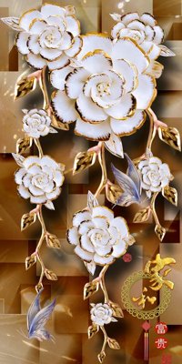 File gốc File tranh đứng lối vào TD2108 (dành cho trang trí nội thất)