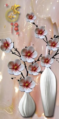 File in lụa File tranh đứng lối vào TD2112 (hoa văn) File tranh đứng lối vào TD2112