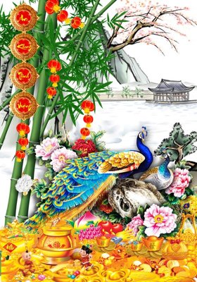 File PSD File tranh đứng lối vào TD2236 (nguyên gốc) chất lượng cao