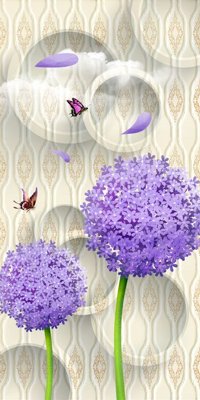 File gốc File tranh đứng lối vào TD2269 (in tráng gương) ốp tường