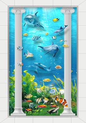 File in lụa File tranh đứng lối vào TD2385 (chất lượng cao) File tranh đứng lối vào TD2385