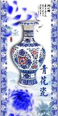 File tranh File tranh đứng lối vào TD2518 (gốc) in vải canvas