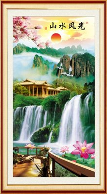 Tải file File tranh đứng lối vào TD2573 (ảnh gốc) file AI/EPS