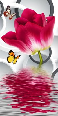 Download file gốc File tranh đứng lối vào TD2650 (in lụa) cao cấp