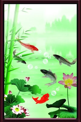 Hình ảnh file gốc File tranh đứng lối vào TD2714 cho in UV