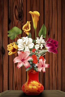 Tải file File tranh đứng lối vào TD2803 (gốc) in trên mọi chất liệu