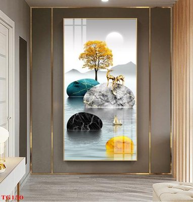 Download file File tranh bộ in tráng gương hiện đại TG150 (gốc) in mica ốp bếp