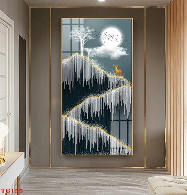 File gốc in ấn File tranh bộ in tráng gương hiện đại TG155 chuẩn màu CMYK