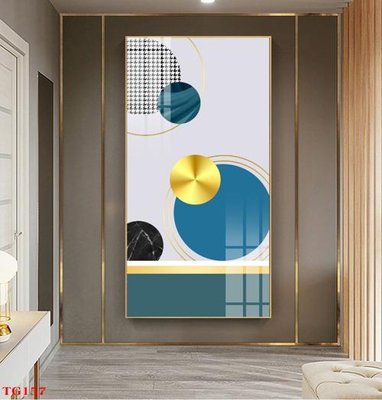 File in trần File tranh bộ in tráng gương hiện đại TG157 (bản gốc) phong cảnh