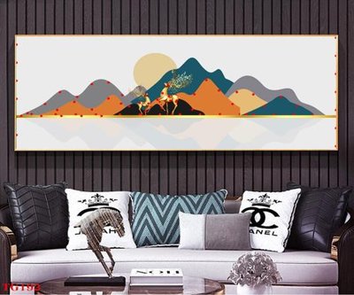 File tranh gốc PSD File tranh bộ in tráng gương hiện đại TG192 còn nguyên layer