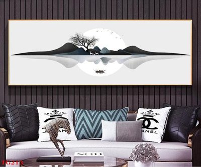 File in trần File tranh bộ in tráng gương hiện đại TG213 (bản gốc) hoa văn