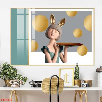 File tranh in trần 3D File tranh bộ in tráng gương hiện đại TG345 (ảnh gốc)