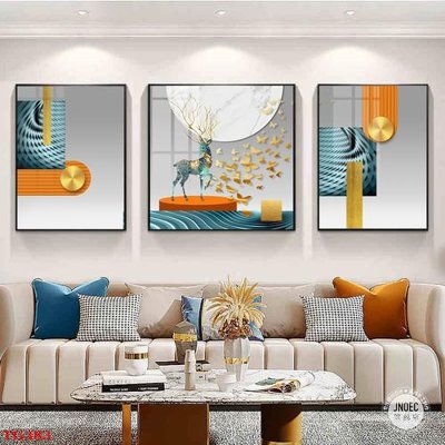 File tranh File tranh bộ in tráng gương hiện đại TG383 (bản gốc) treo quán cafe